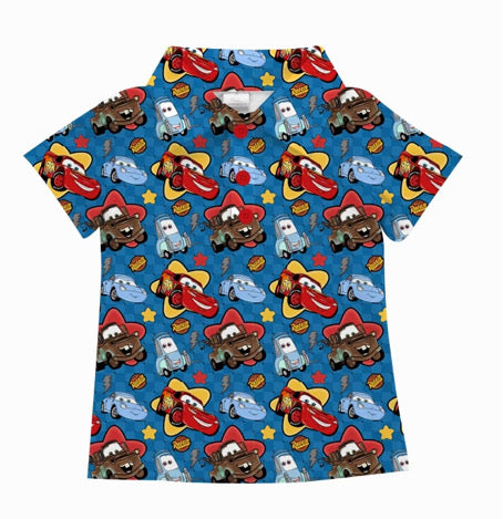 PRESALE (in production. Mid June) Kachow Dark Athletic Polo- MENS