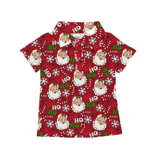 PRE ORDER Classic Claus - Red Athletic Polo- MENS
