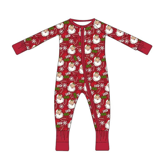 PREORDER  Classic Claus - Red - Infant Zippy with fold over hand cuffs