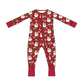 PREORDER  Classic Claus - Red - Infant Zippy with fold over hand cuffs