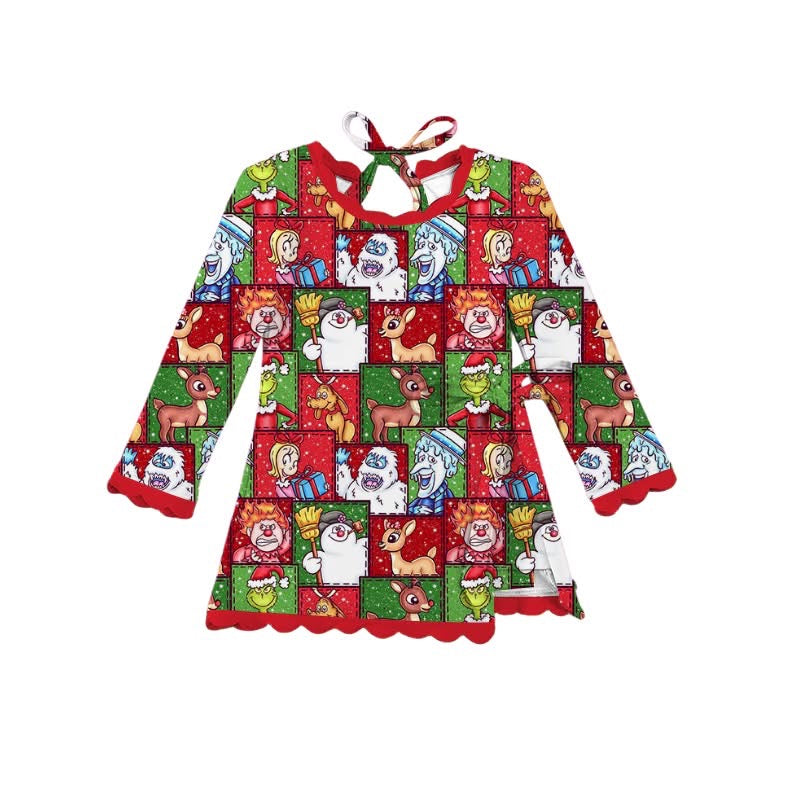 PRE ORDER  North Pole Block Party Bamboo Dress - ADULT