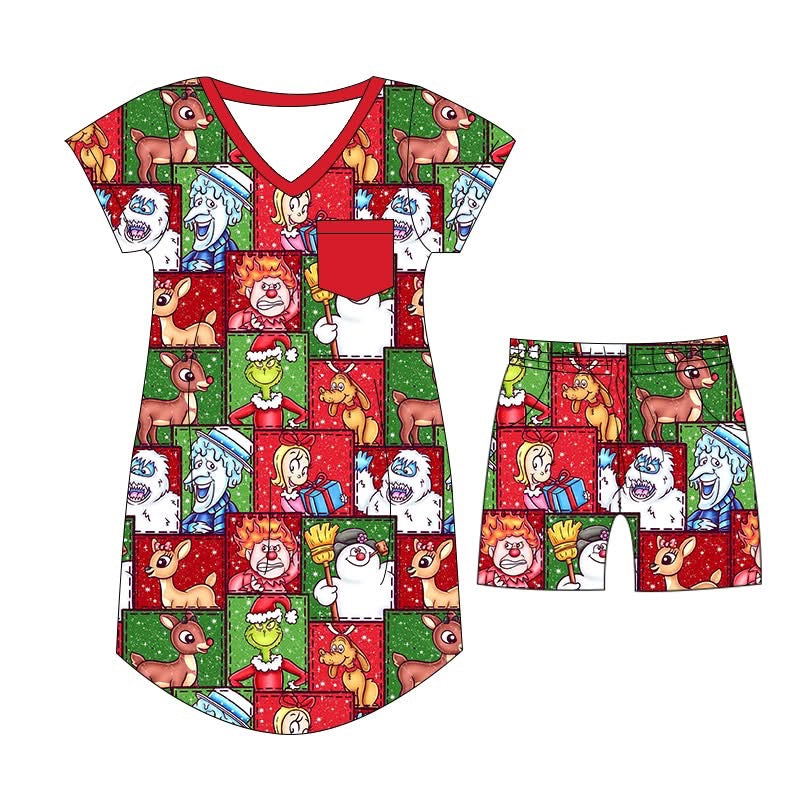 PRE ORDER North Pole Block Party Bamboo Nightgown - ADULT