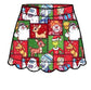 PREORDER North Pole Block Party Scalloped  Skort  - ADULT