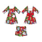 PRE ORDER North Pole Block Party  Bow Backed Athletic Dress Set - ADULT