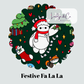 PRE ORDER  Festive Fa La La ATHLETIC Full Zip - ADULT