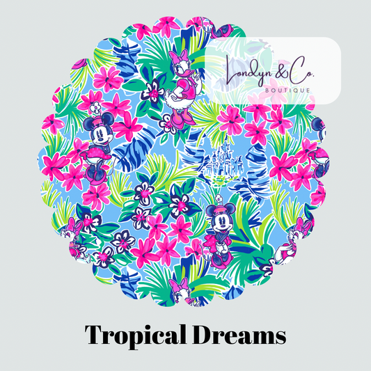 PRE ORDER Tropical Dreams ATHLETIC PULLOVER - ADULT