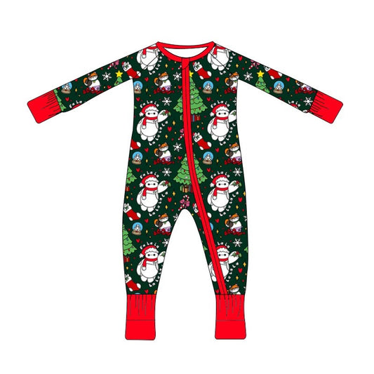 PREORDER  Festive Fa La La - Infant Zippy with fold over hand cuffs
