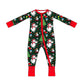 PREORDER  Festive Fa La La - Infant Zippy with fold over hand cuffs