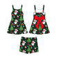 PREORDER  Festive Fa La La Bow Backed Athletic Dress Set  - GIRL’S