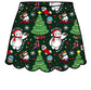 PREORDER Festive Fa La La Scalloped  Skort  - ADULT