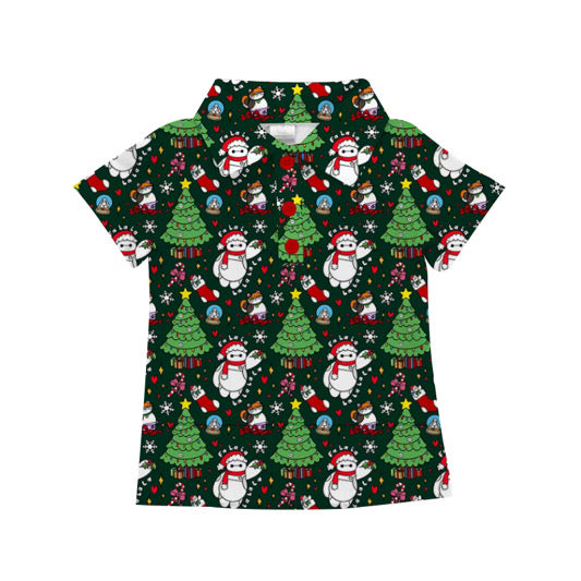 PRE ORDER  Festive Fa La La Athletic Polo Shirt- BOYS