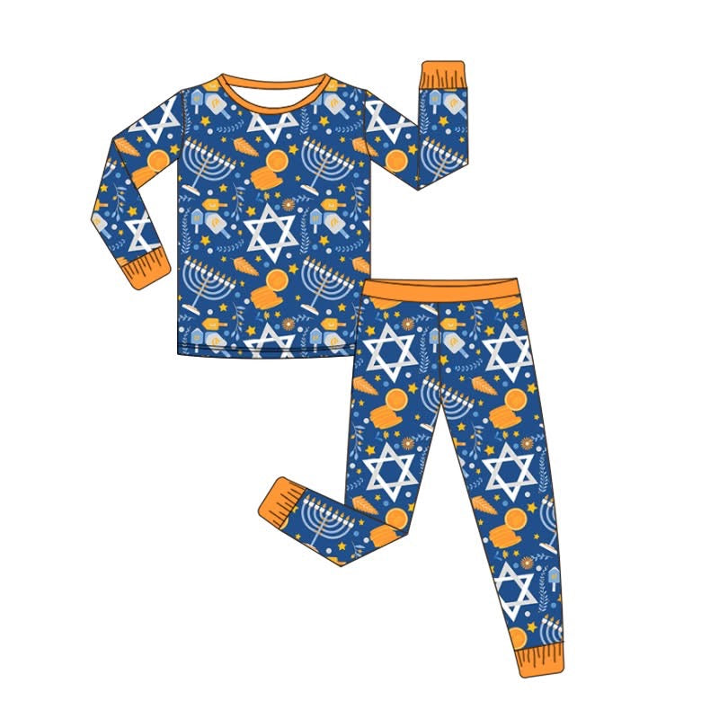 PRE-ORDER Dreidel Days Long Sleeve/Pants Bamboo Jams