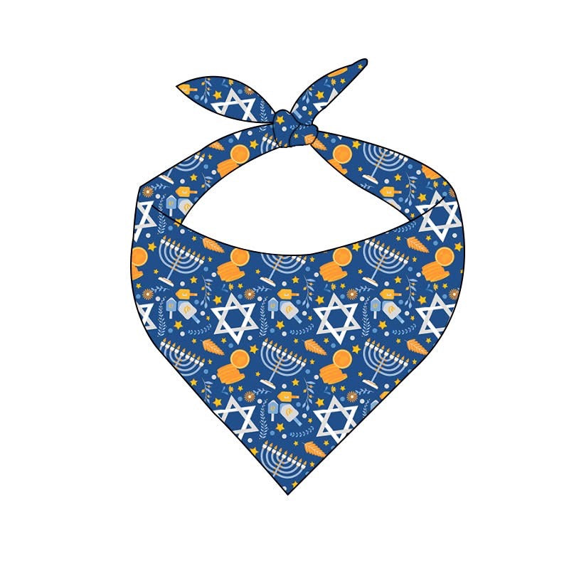 PREORDER Dreidel Days Pet Bandana - Bamboo