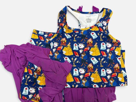RTS Provincial Life Racer Bow Athletic Set Purple Colorway - ADULT