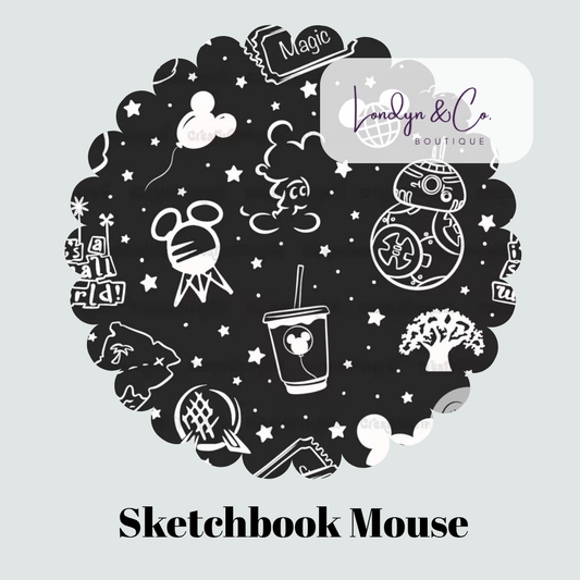 Athletic Sneakers - Sketchbook Mouse