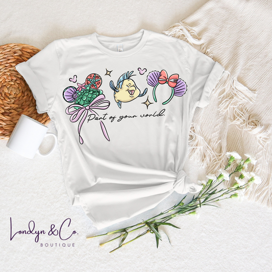 Part of your world tee